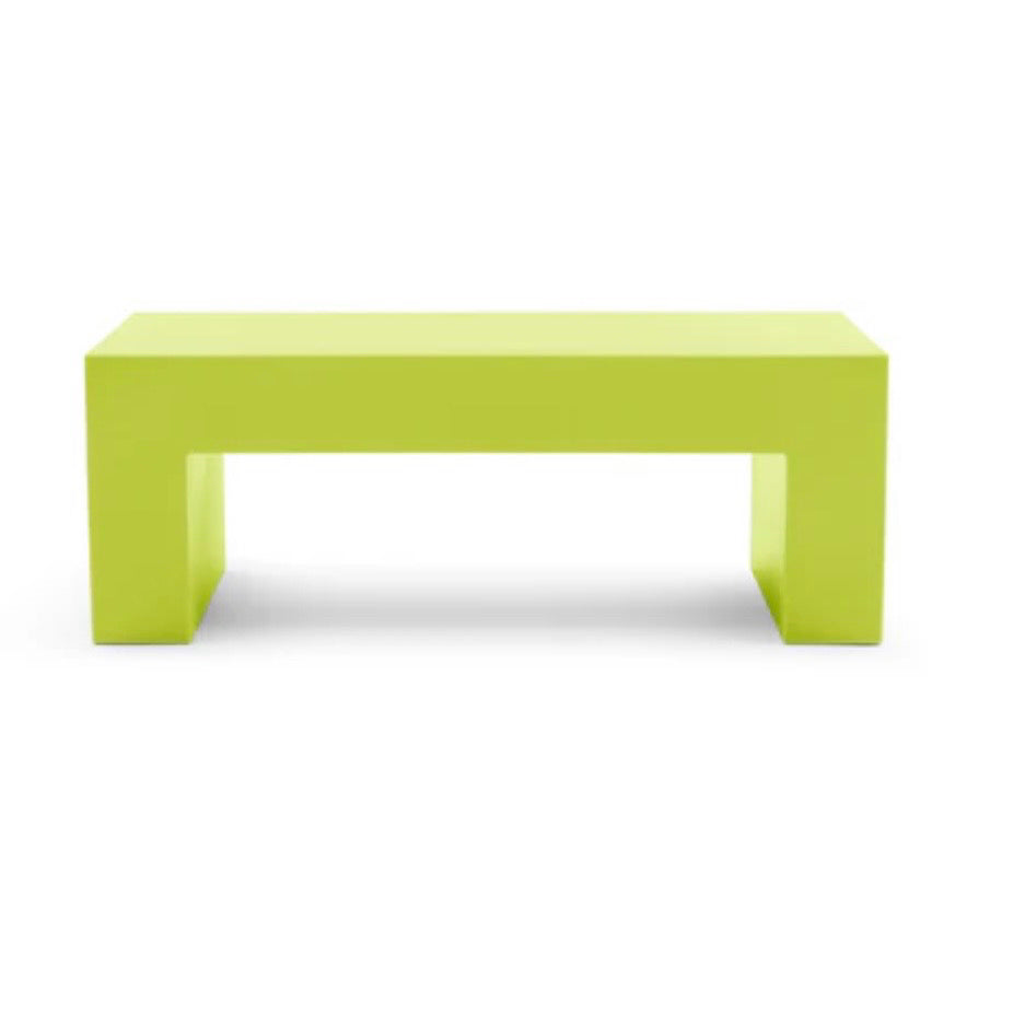 NEW The Vignelli Bench, Citron, 48"L x 18"D x 18"H
