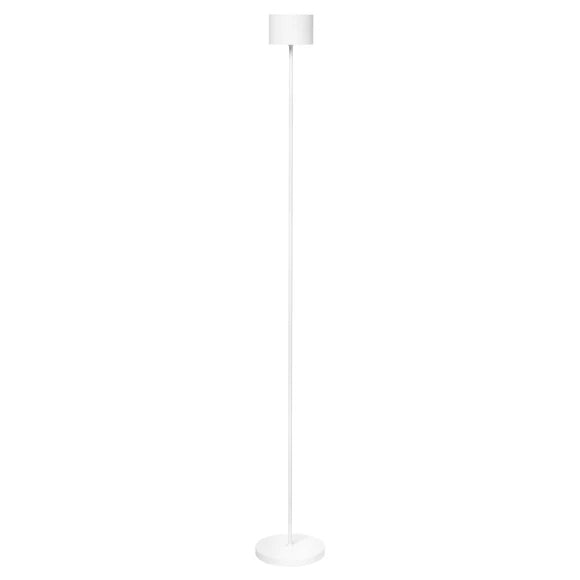 Blomus Farol Mobile Rechargeable LED Floor Lamp, White, 5.9" Dia x 45.3" H