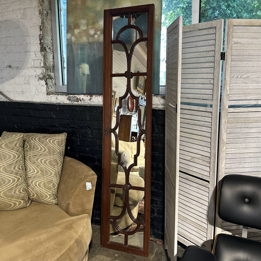 Wood Framed Mirrored Door Panel, 75" L x 16" W x 2" D