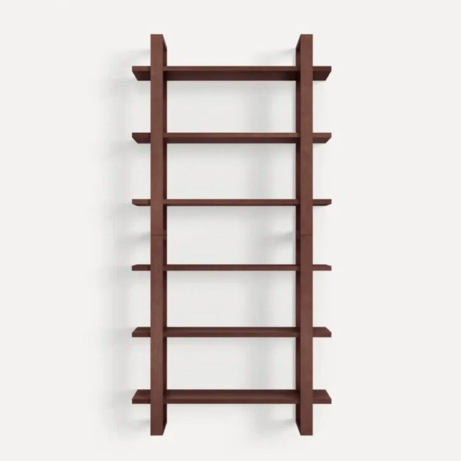 The Index Wall Shelf, Set of 2 in Walnut, 32" W x 10" D x 64" H