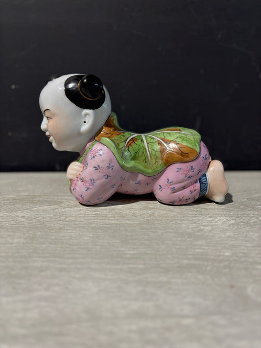 VTG Porcelain Chinese Pillow
