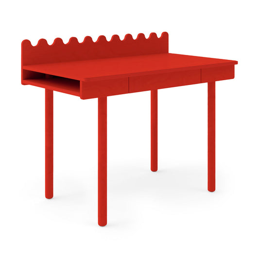 Moss Desk, paprika, 20" W x 2" D x 24" H