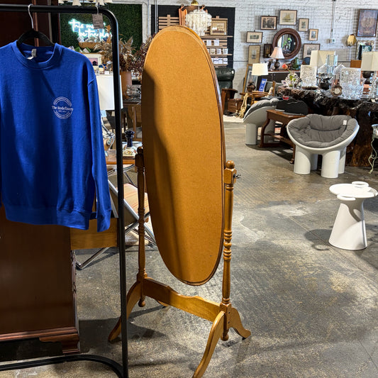 Oval Floor Mirror, 61"H x 25"W x 19"D