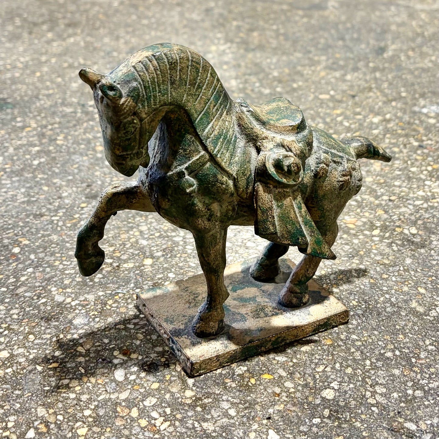 Vintage Tang Dynasty Horse, 6.25"L x 3"W x 5.25"H