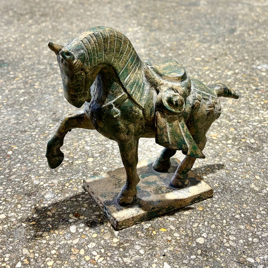 Vintage Tang Dynasty Horse, 6.25"L x 3"W x 5.25"H