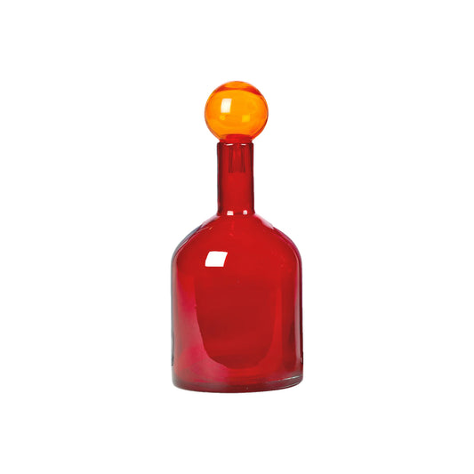 POLSPOTTEN Bubbles and Bottles (Set of 4), Multi-Color, Glass, Dishwasher Safe