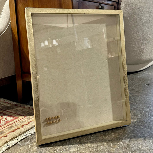Gold Framed Pin Board Shadow Box, 21" L x 17" W x 1.5" D