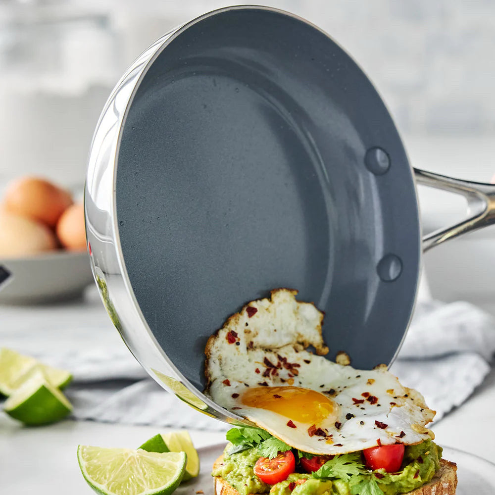 Greenpan Valencia Pro 8" Frypan, Stainless Steel & Ceramic Nonstick Coating