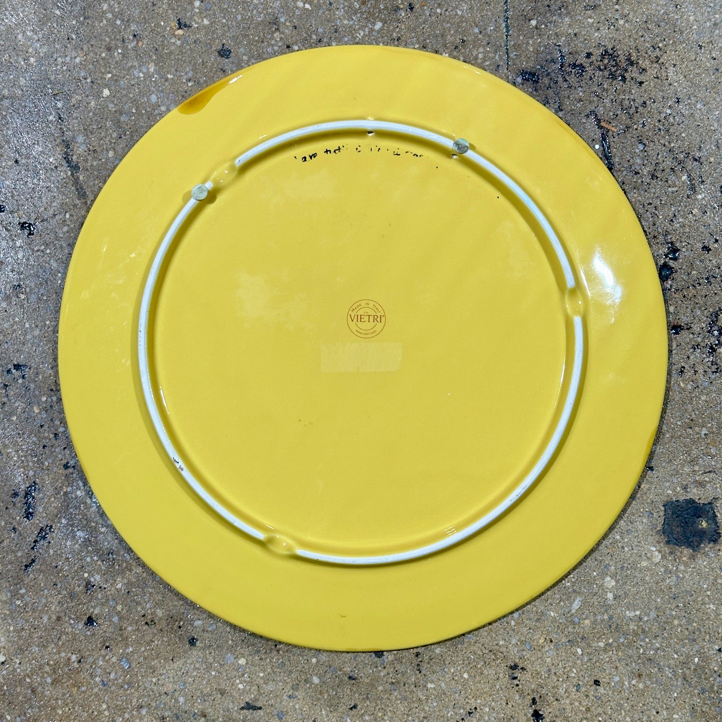 Vietri Ceramic Serving Plate, Hand Painted Field w/ Red Poppies, 16" Dia