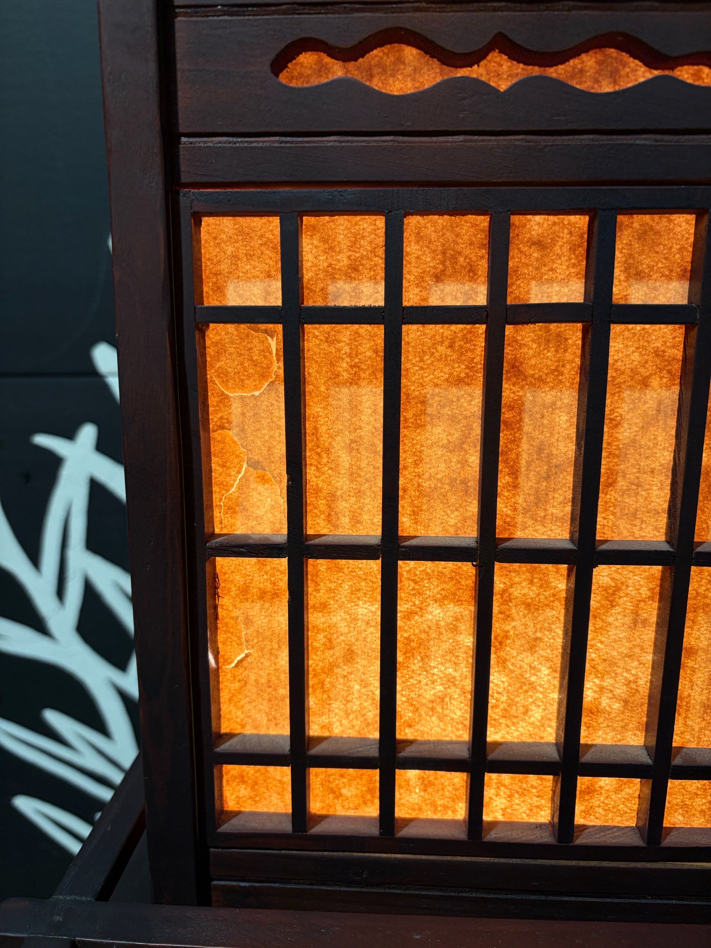 Traditional Japanese Tall Shoji Floor Lamp, 14"W x 14"D x 33"H
