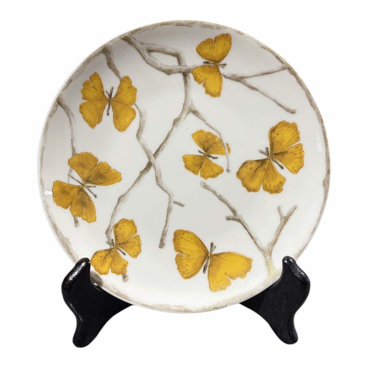 Butterfly Ginkgo Gold Tidbit 4 Set