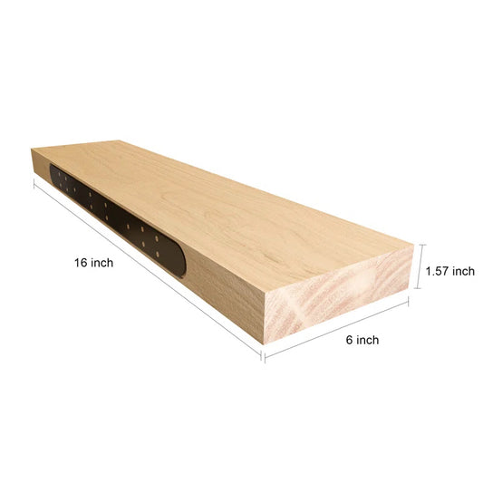 NEW IN BOX Chalissa Solid Wood Floating Shelves, Pair, 36" W x 6" D x 1.57" H
