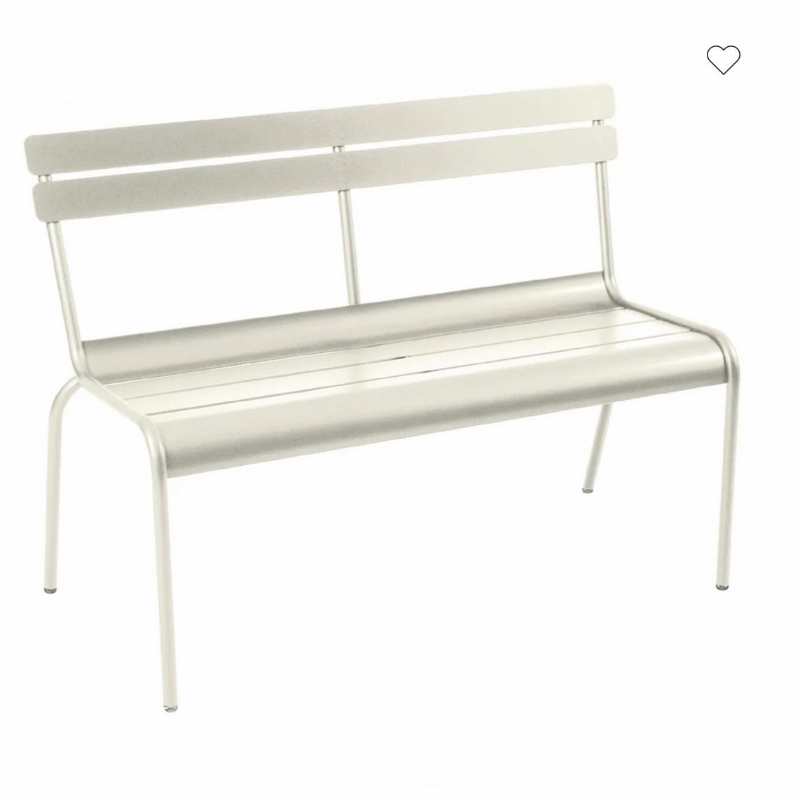 Luxembourg 2 Seater Outdoor Bench, Clay Grey (Textured)