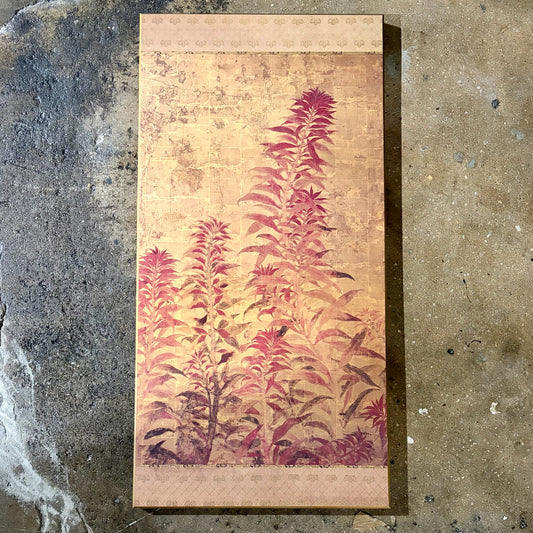 Asian Inspired Botanical, 18.75" x 37.75" x 1"