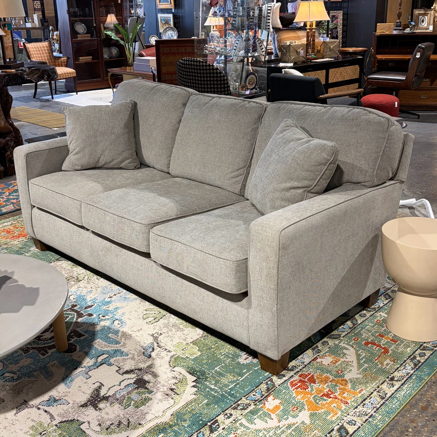 Dovely 3 Cushion Sofa, Lt. Gray, 77""W x 39"D x 36"H