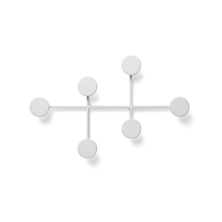 Audo Copenhagen Afteroom Coat Hanger, White, 13.4"W x 0.8" D x 8.3"H