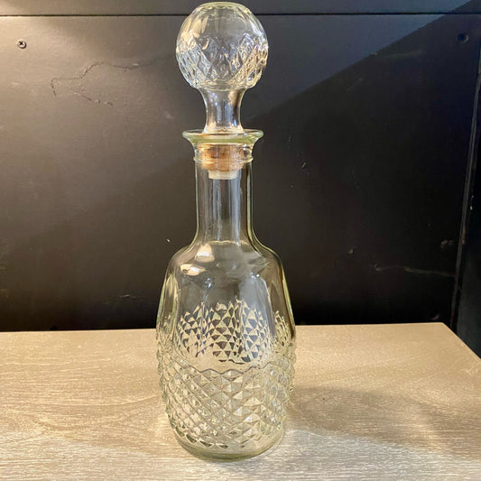 Vintage Morgan David Decanter, 12"H x 4"D