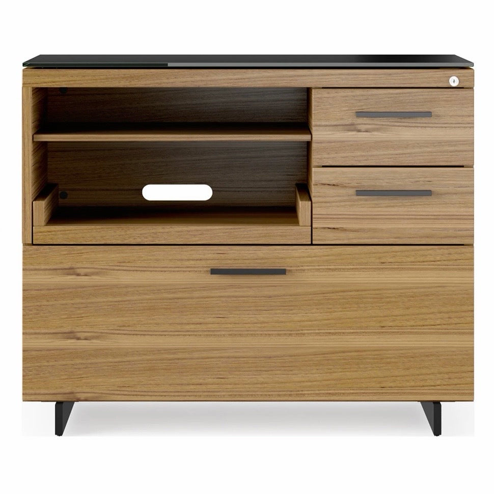 BDI Sequel 20 Multifunction Cabinet & Return, 77"W x 18"D x 29"H