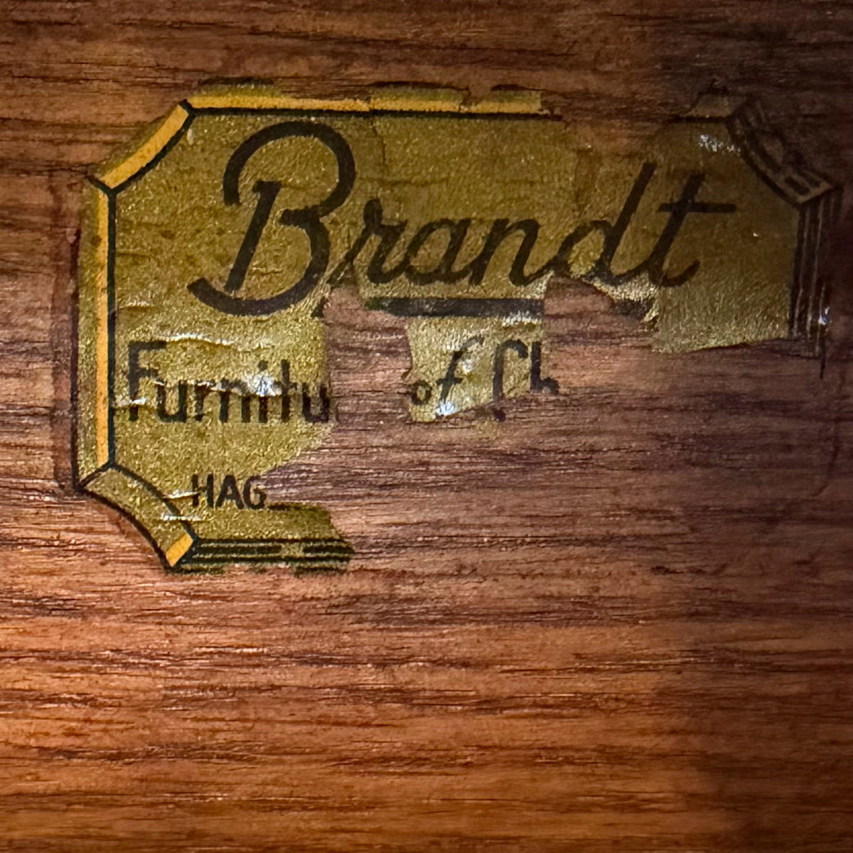 VTG Brandt  Drop Leaf Mahogany Table w/drawer, 68"W x 42"D x 29"H