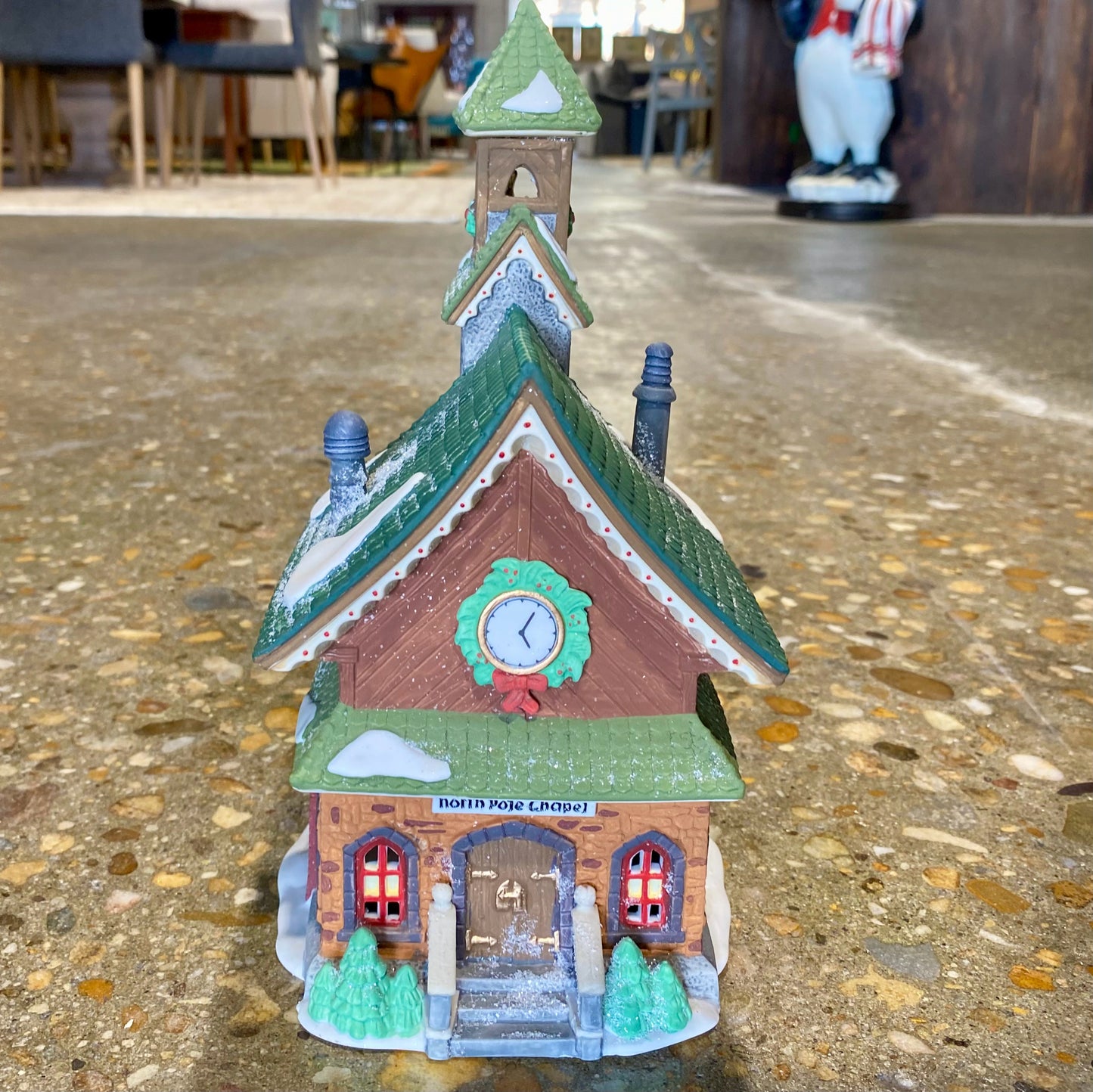 Heritage Village Collection, Porcelain, Chapel, 9.25H x 5"W x 5.5"D