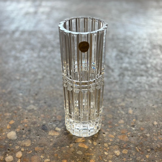 Cristol d'Arques Crystal Vase 9" H x 6" D