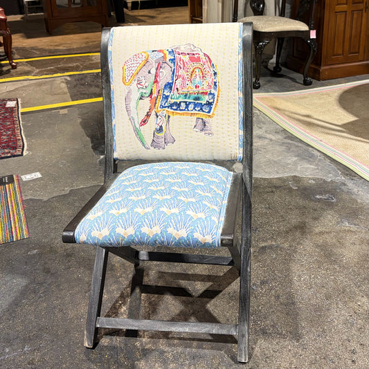 Anthropologie Kaneena Terai Folding Chair, 18.25"W x 21.5"D x 34"H