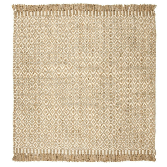 NEW Safavieh Geometric Jute Rug 9' x 9'