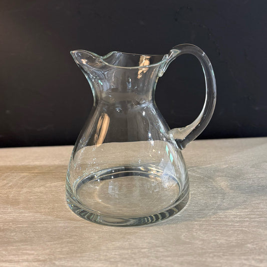 Blown Glass Pitcher 8" W x 8.5" H