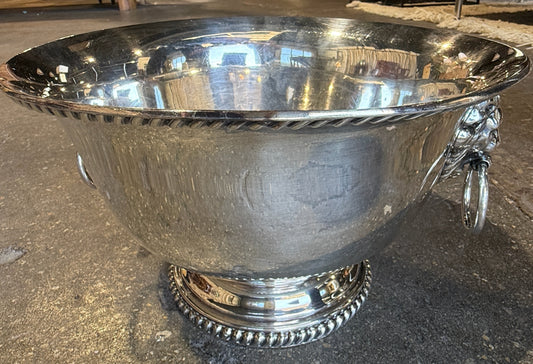 Regency punch bowl/champagne cooler, 10.5"W x 11"L x 6.5"H
