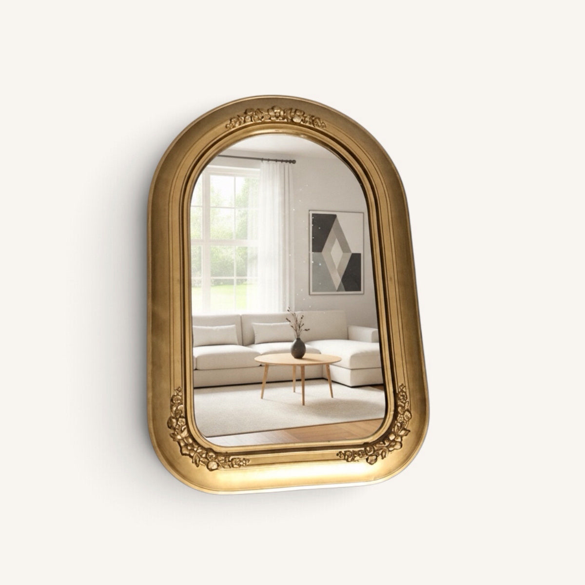 VTG Authentic Chicago Portrait Co. Solid Wood Mirror 16"W x 24"