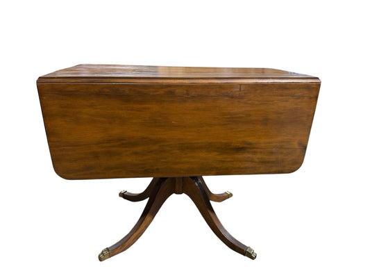 VTG Drop Leaf Table w/drawer, 46"W x 37"D x 30"H
