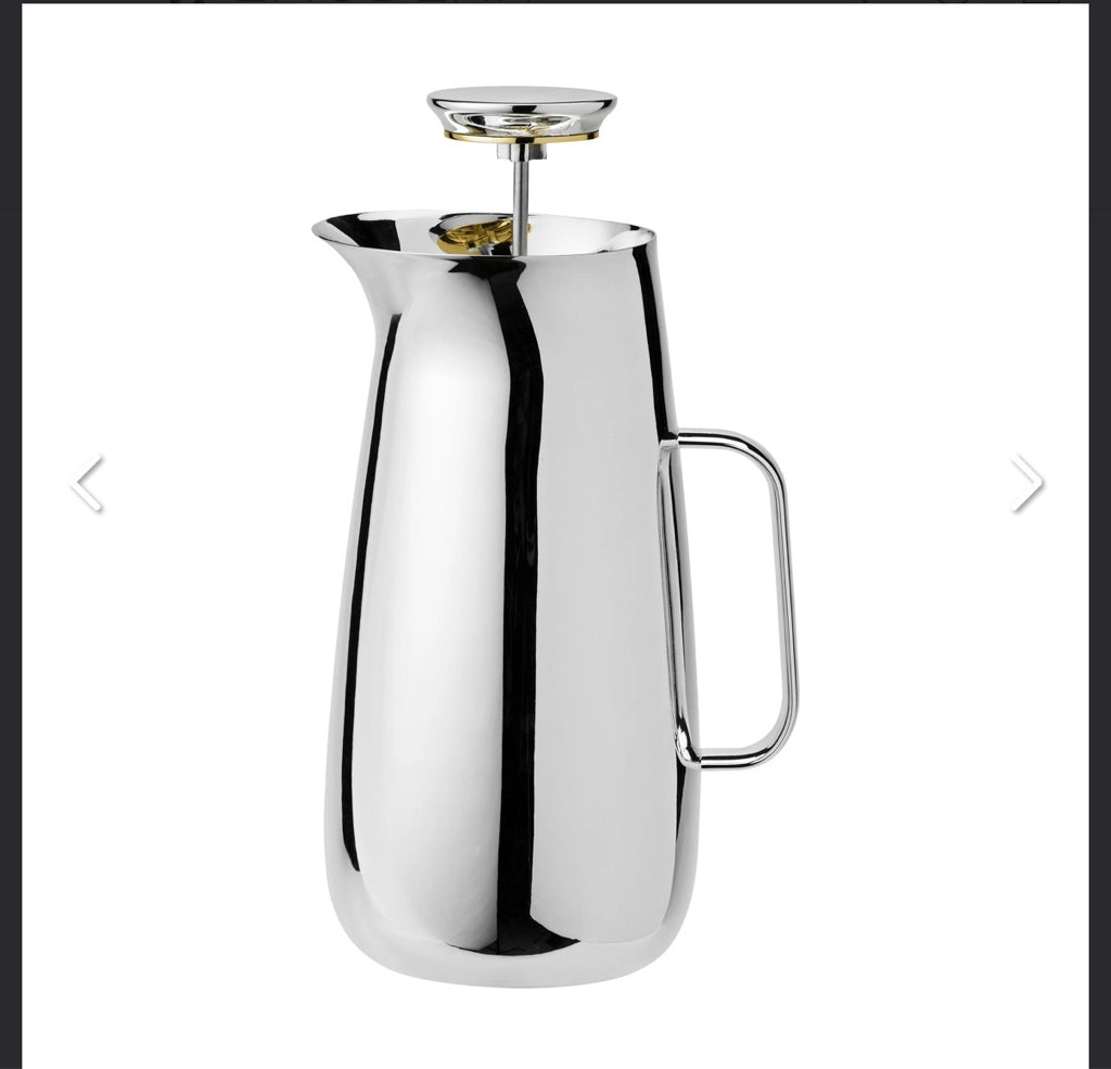 Norman Foster Tea Press & Vacuum jug, stainless steel
