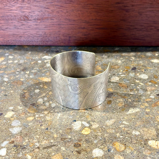 Silverplate over copper cuff