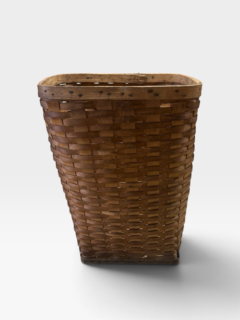 ATQ handwoven wood splint basket