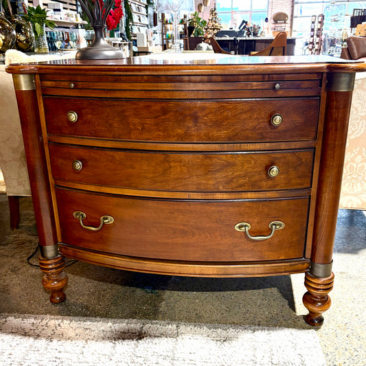 Nautica, Mahogany Finish 3 Drawer Chest, 40"W x 22"D x 32.25"H (AS IS)