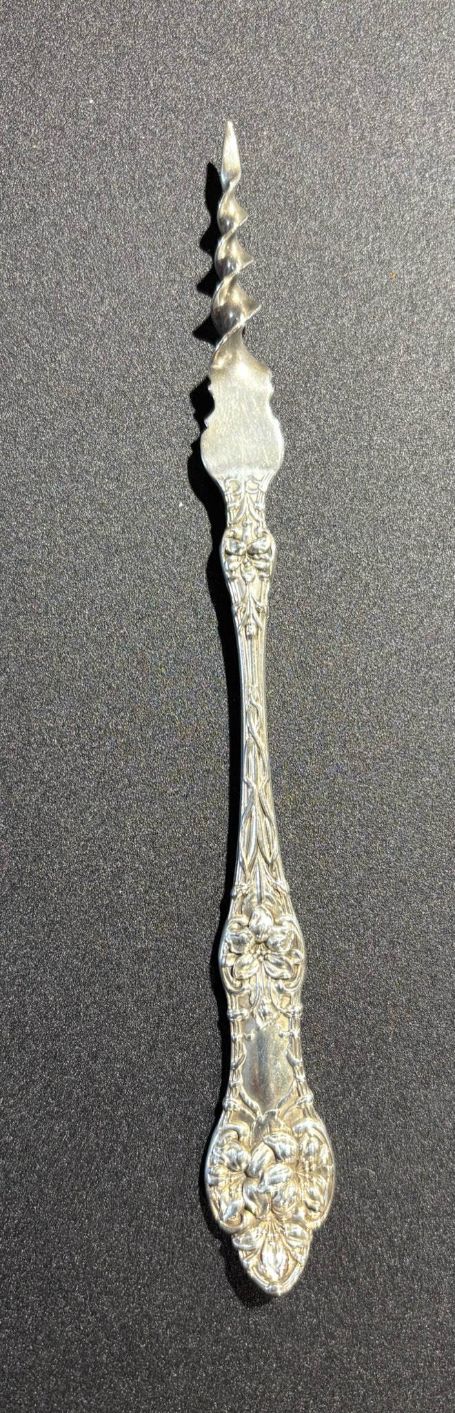 Old Orange Blossom Sterling Butter Pick 6.5" L x .75" W