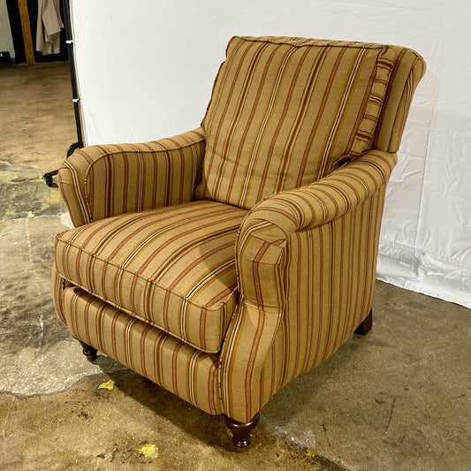 Bassett Striped Arm Chair, 33"W x 39"D x 37"H