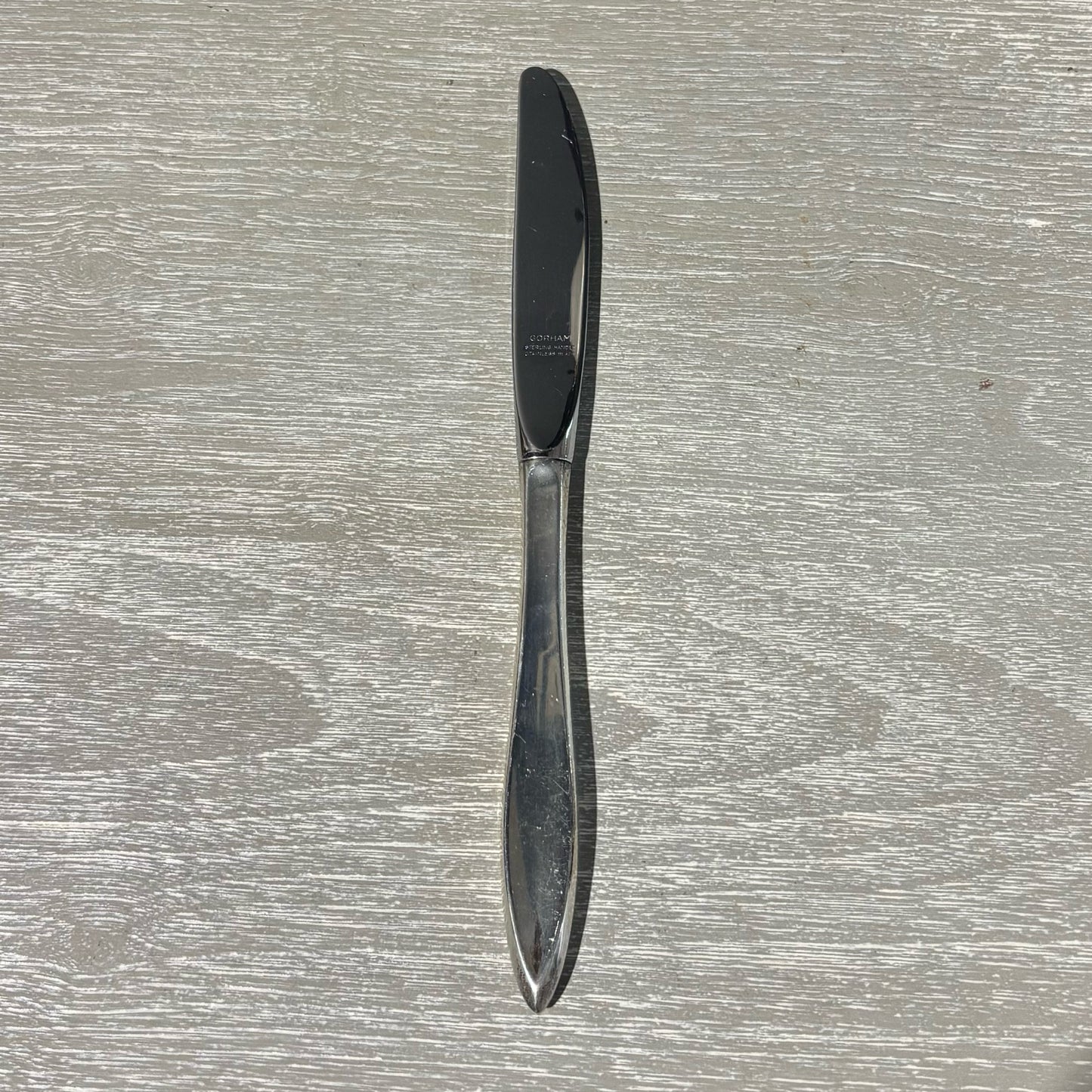 Gorham Esprit Sterling Silver Knife, Stainless Steel Blade 9" L x .5" W