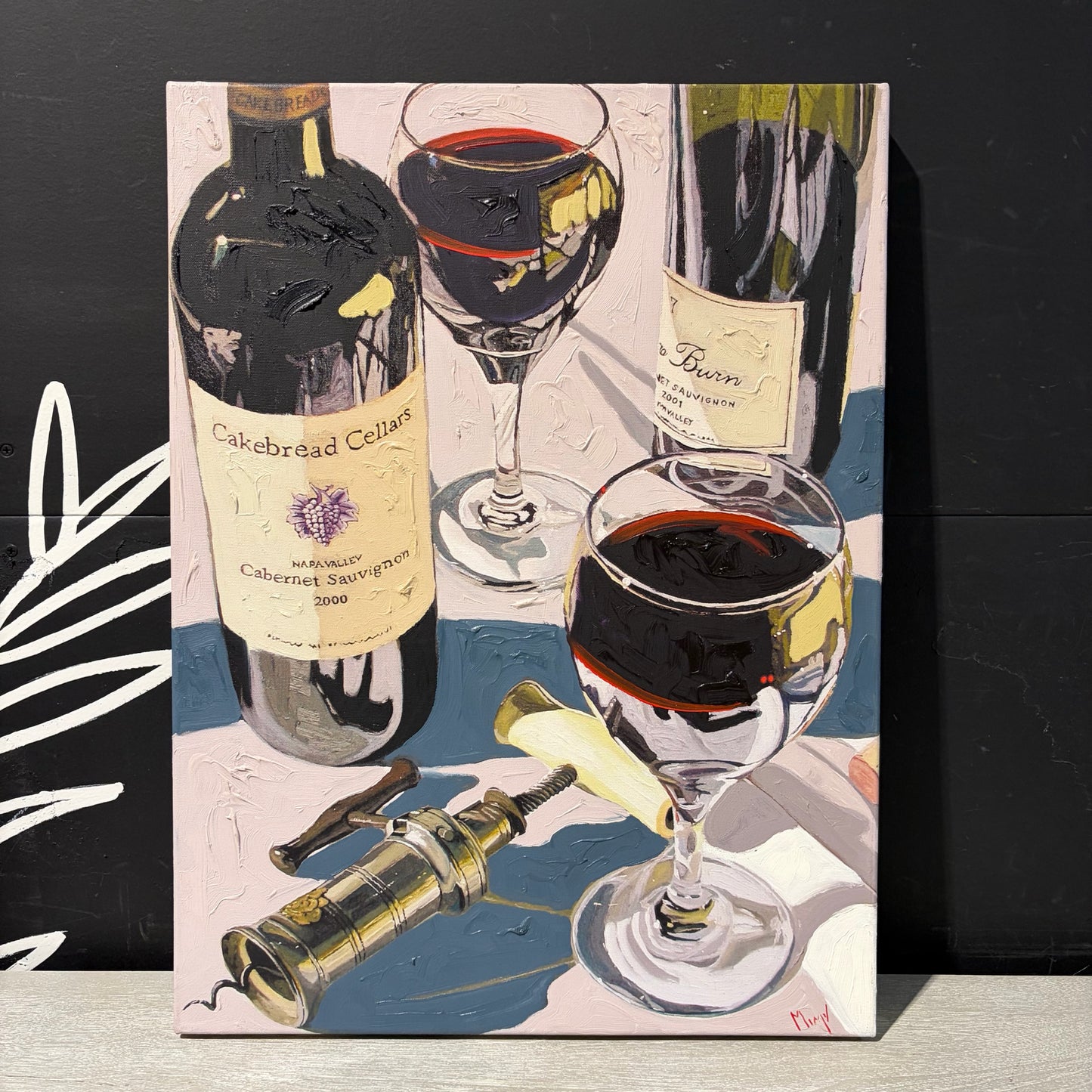 'Cabernet Evening' Giclee by Christopher Mize, 24"H x 18"W x 1.5"D