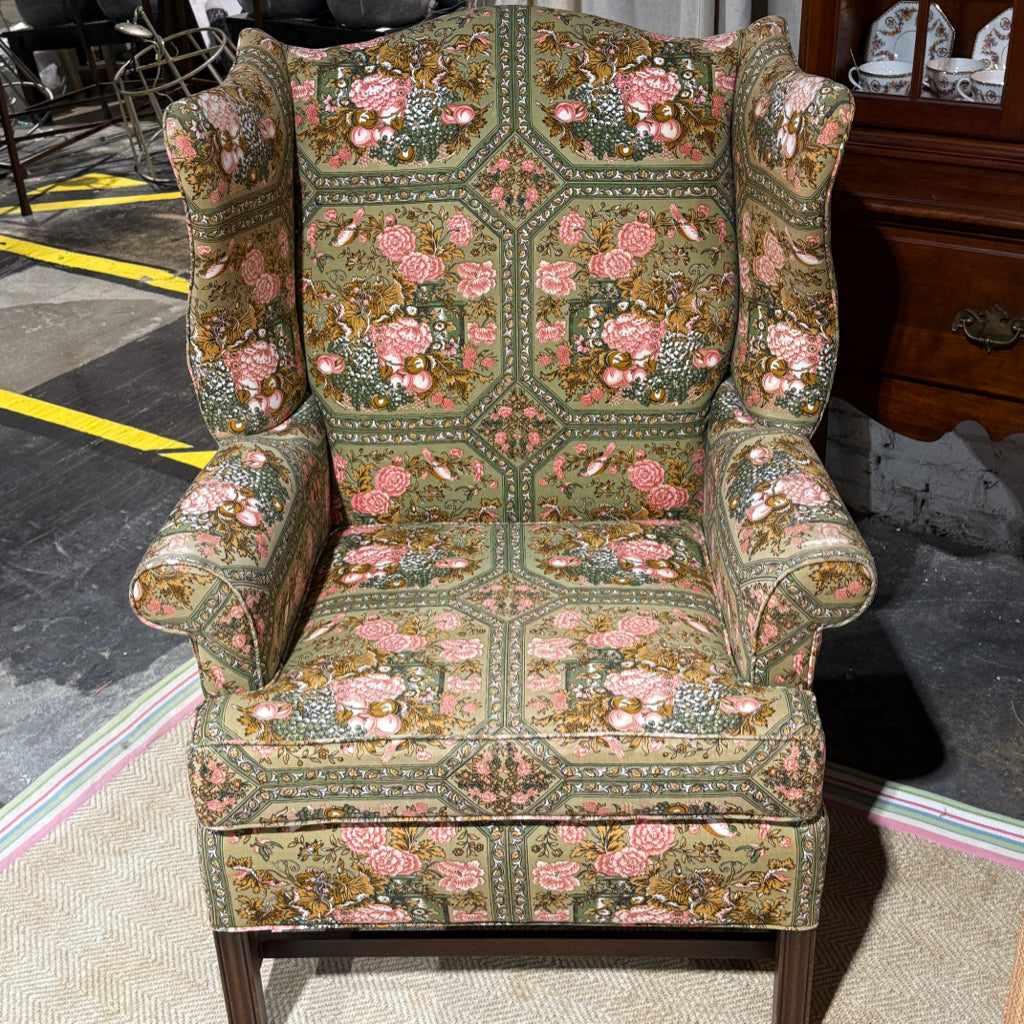 VTG Hickory wingback chair, 32"W x 29"D x 44"H