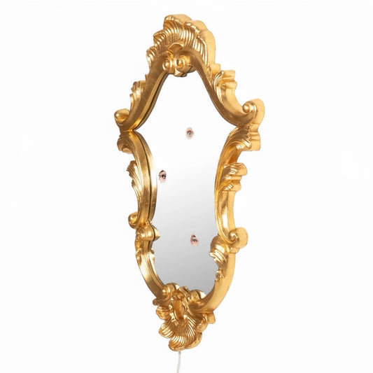 Reflecting Trilogy Wall Mirror with PU Frame,  28.4"W x 2.2" D x 39.8"H