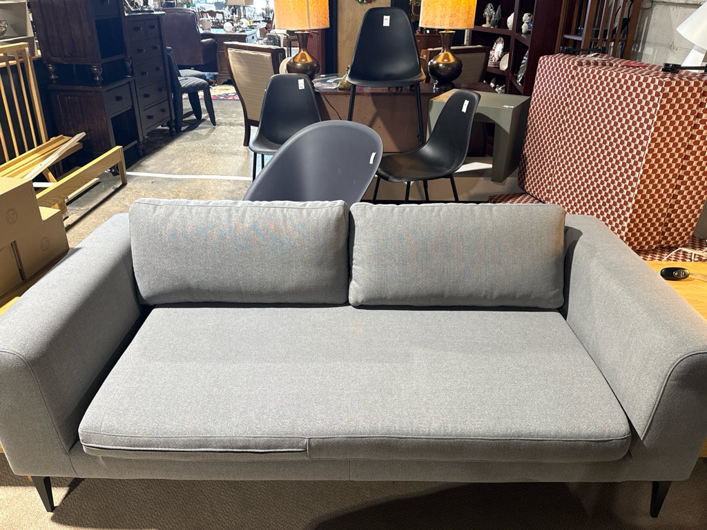 Sutro Sofa, Graphite, AS IS, 78"W x 38"D x 26"H