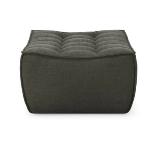 NEW N701 Footstool Sofa Module, Moss Eco Fabric, 28"W x28"D x 17"H