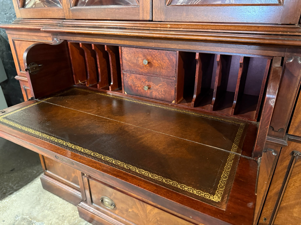 Antique Saginaw Mahogany Breakfront, 58"W x 16"D x 80"H