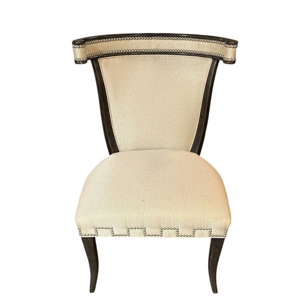 Upholstered chair, nailhead trim, 24"W x 20"D x 35"H