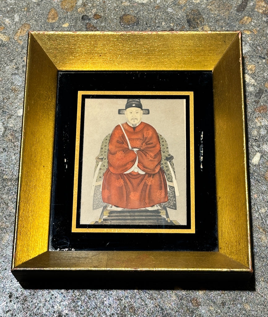SET of vintage etchings/prints, Chinese Emperor & Empress, 6.75"x 7.75"
