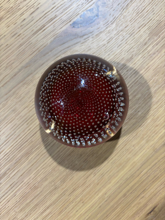 Murano Bubbles Paperweight 10" D x 2.75" H