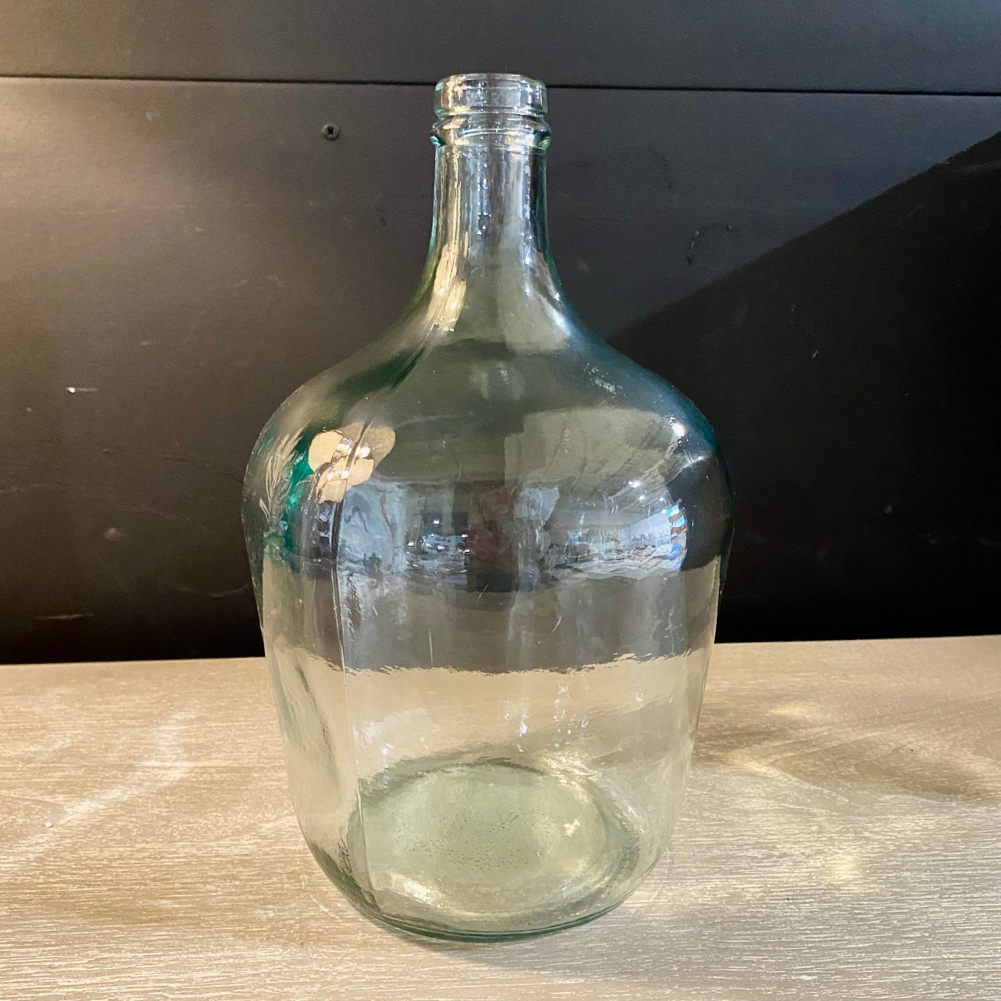 Recycled Glass Jug, 12"H x 7"Dia