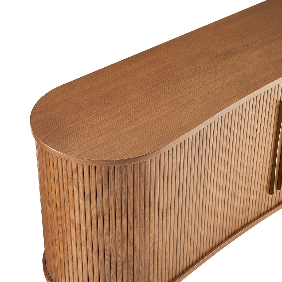 Castlery Harper Sideboard, Chestnut & Brass, 78.75" W x 19.75" D x 25.75" H