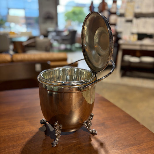 THERMOS Silverplate over Copper Ice Bucket 13'H x 8"Dia